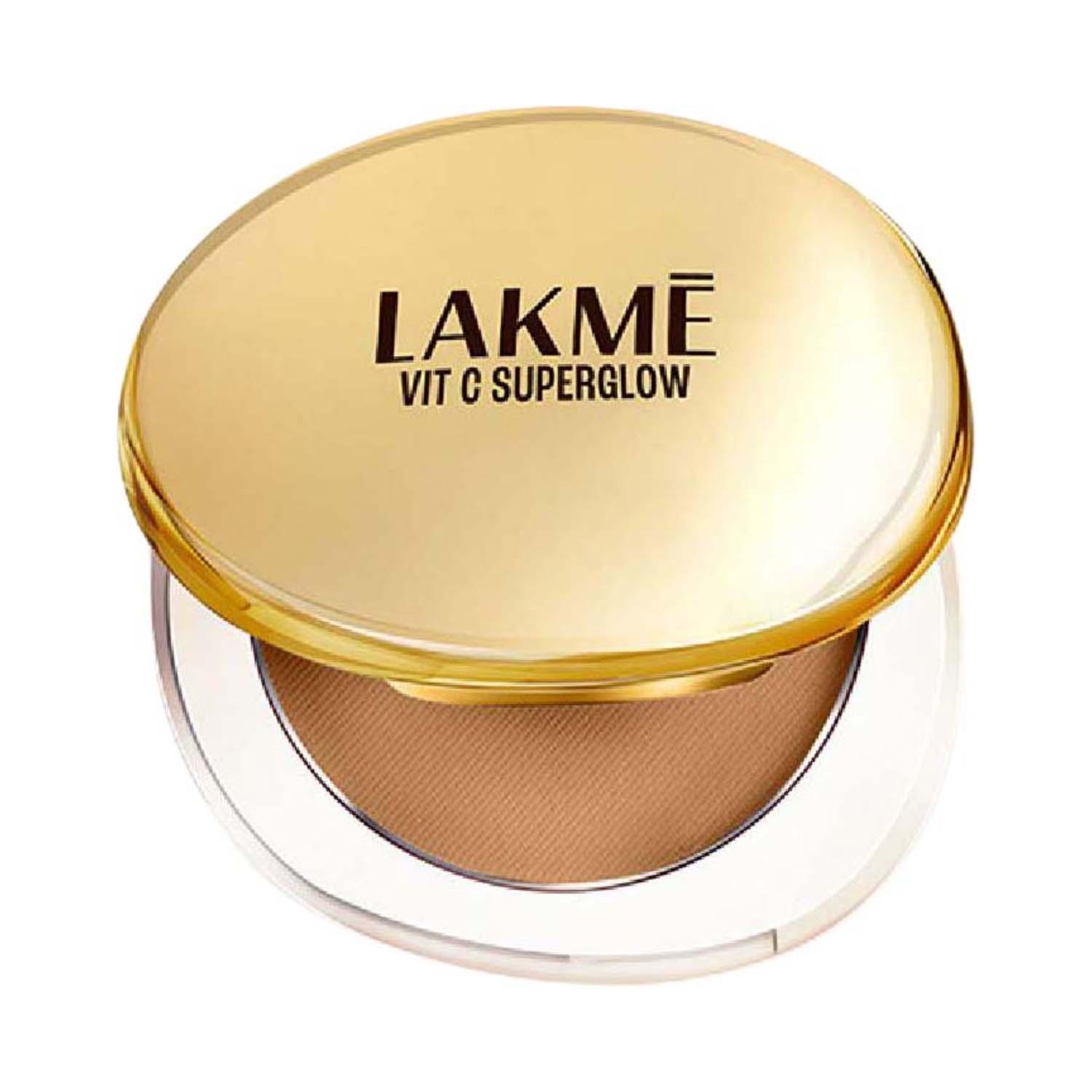 Lakme | Lakme Makeup+Skincare Vit C Superglow Skin Perfecting Compact - Walnut 38 (8 g)