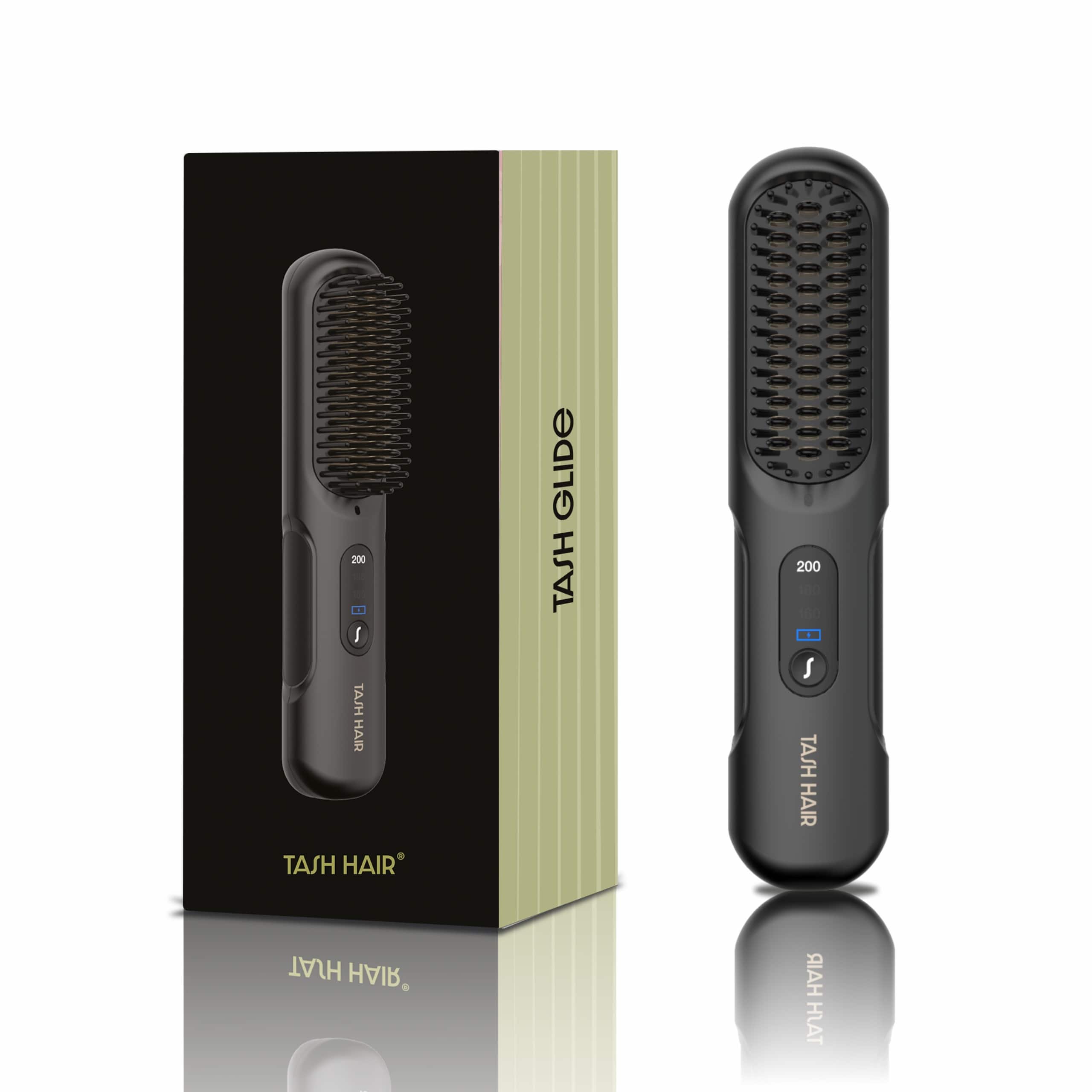 Tash Hair | Tash Hair Glide Cordless Hair Straightener Brush - Noir (1 Pcs)