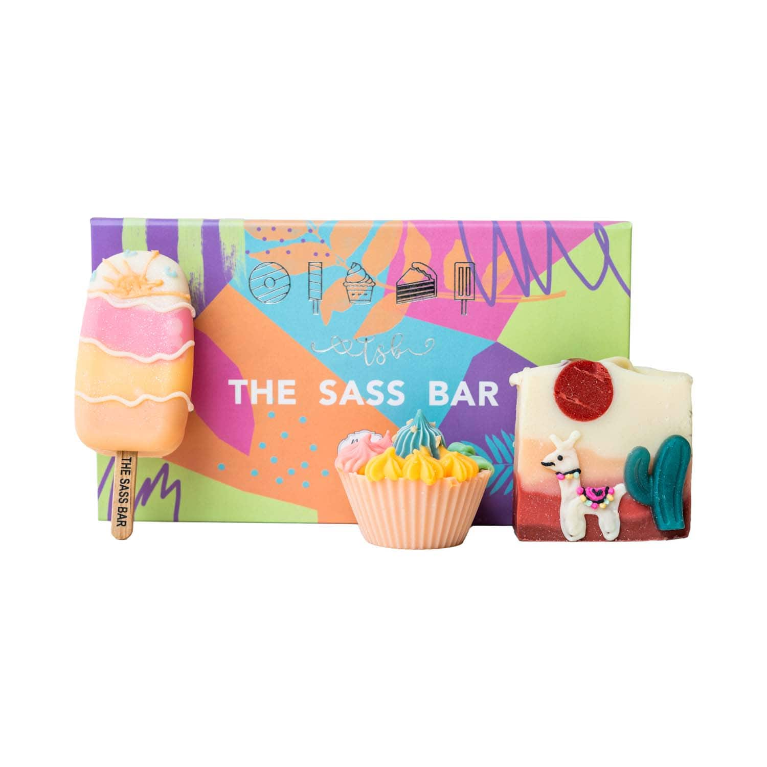 The Sass Bar | The Sass Bar Llama Desert Soap Box (3 pcs)