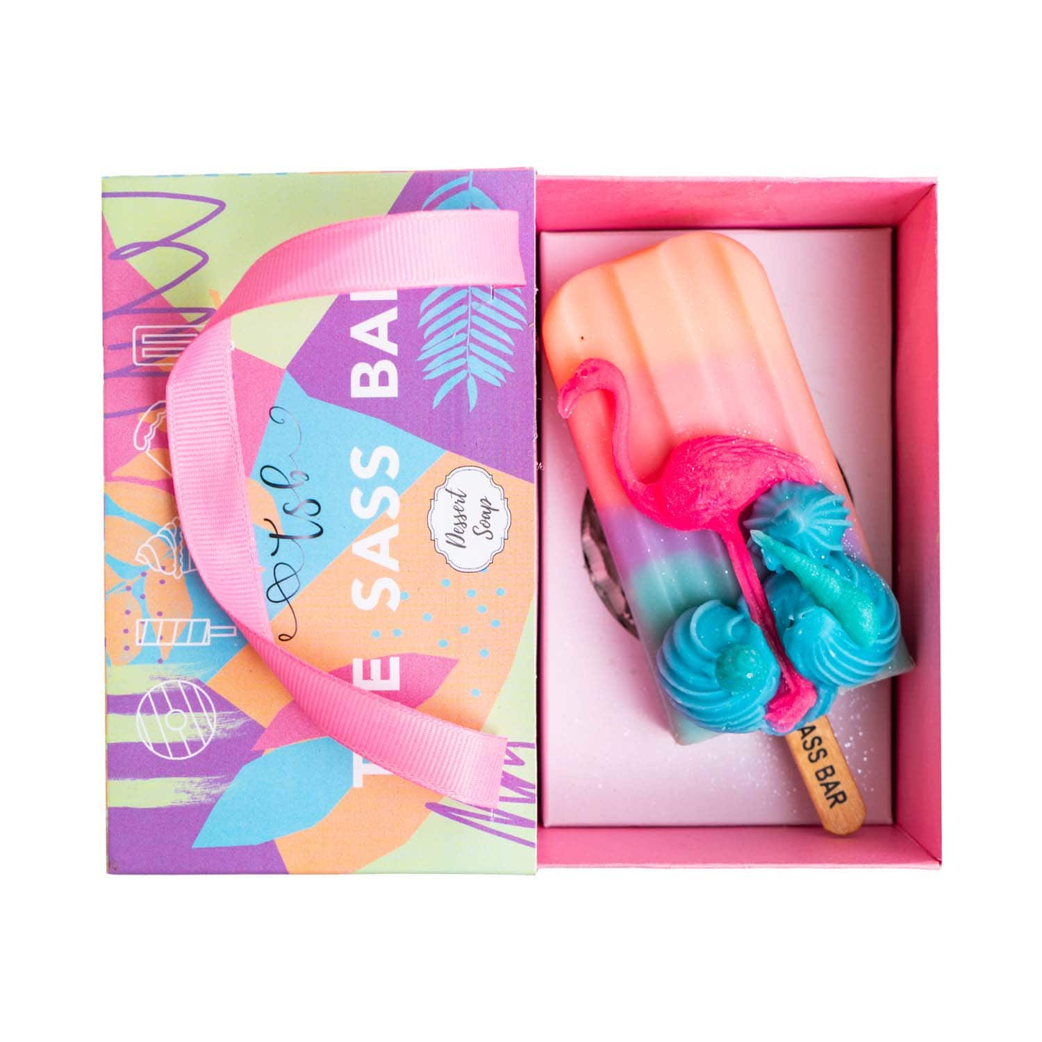 The Sass Bar | The Sass Bar Seascape Flamingo Popsicle Soap (115 g)