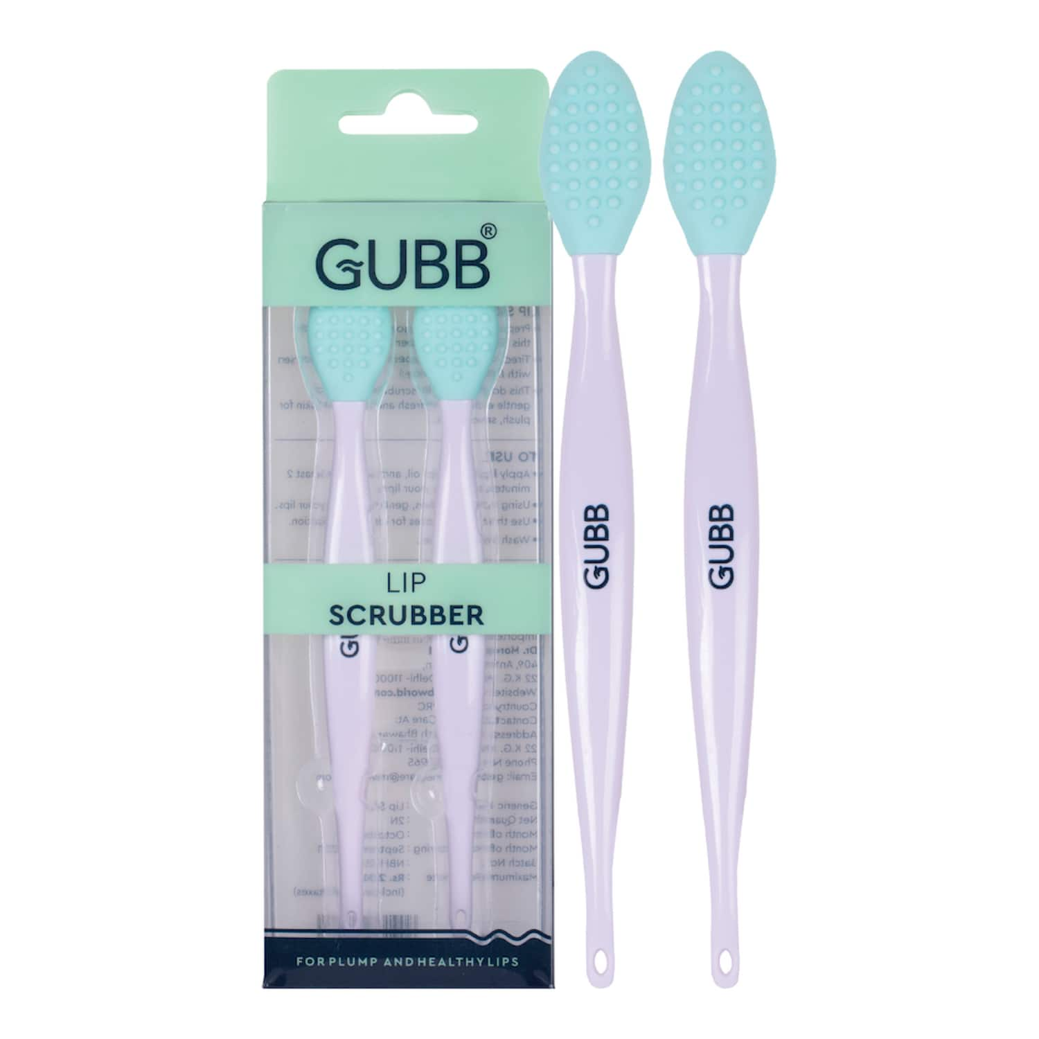 GUBB | GUBB Silicone Lip Scrubber For Soft And Smooth Lips (2 pcs)