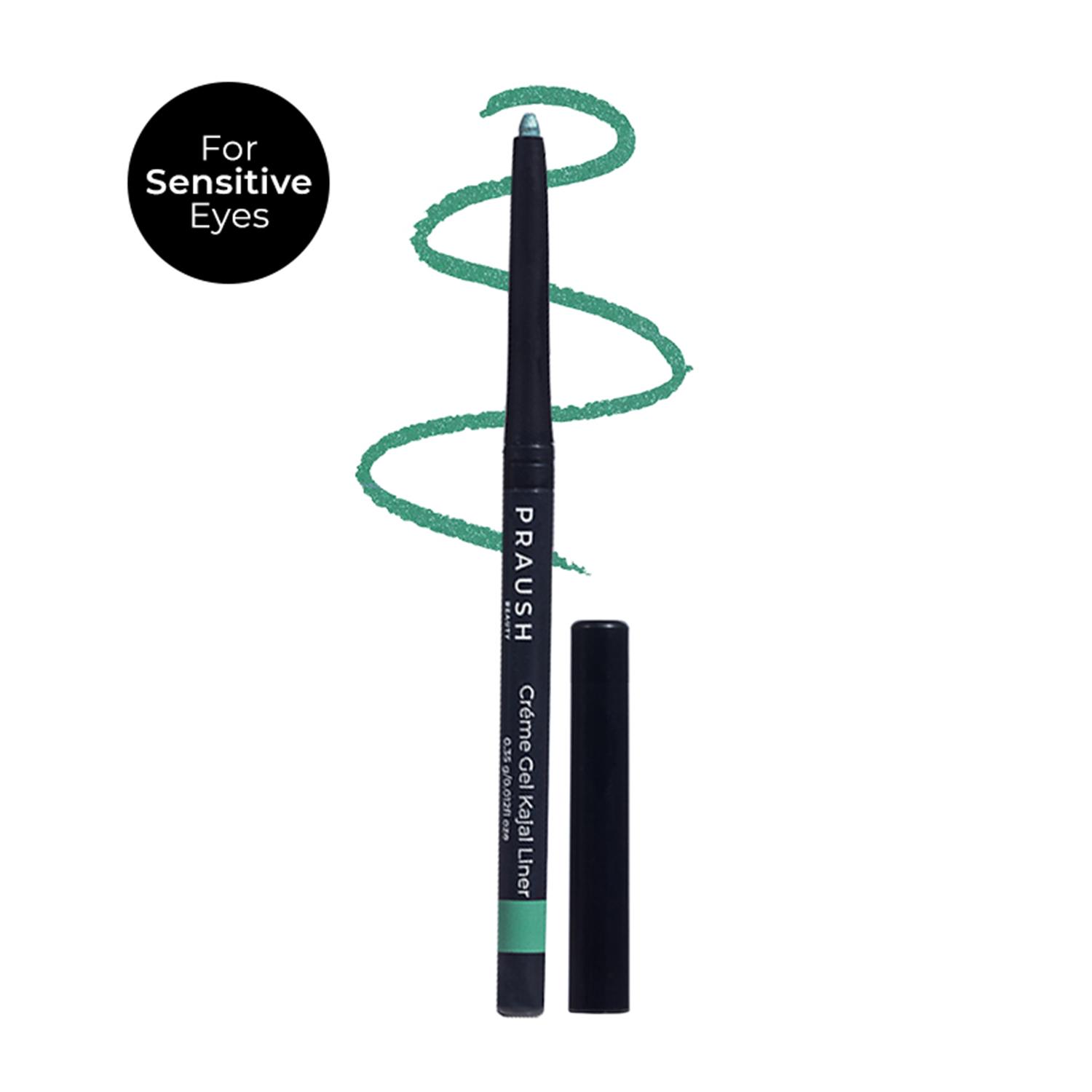 Praush Beauty | Praush Beauty Creme Gel Coloured Kajal for Sensitive Eyes- Jade Green (1 pc)