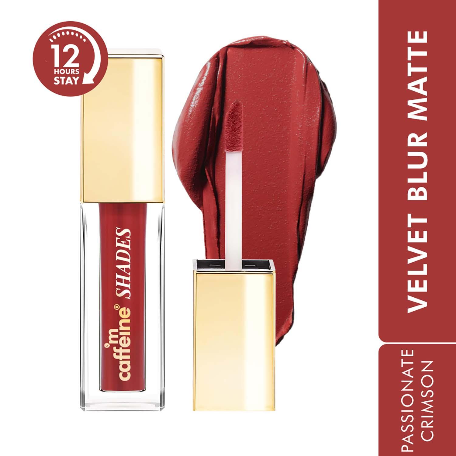 mCaffeine | mCaffeine Shades Velvet Blur Matte Liquid Lipstick - Passionate Crimson (4 ml)