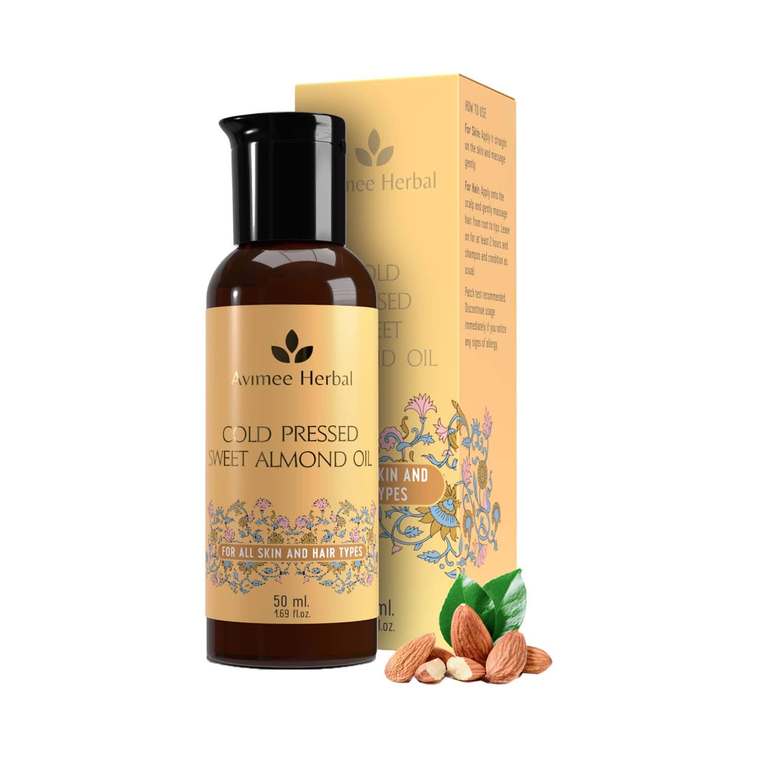 Avimee Herbal | Avimee Herbal Cold Pressed Almond Oil (50 ml)