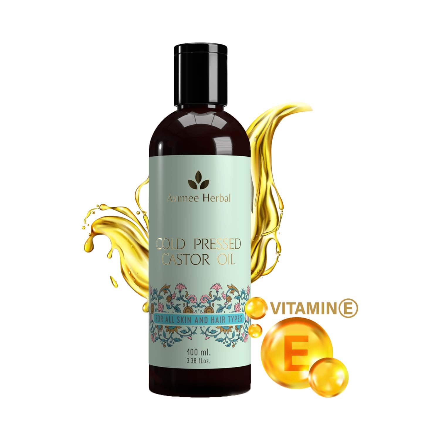 Avimee Herbal | Avimee Herbal Cold Pressed Castor Oil (100 ml)