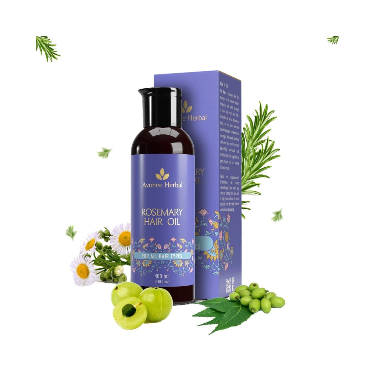 Avimee Herbal | Avimee Herbal Rosemary Hair Oil (100 ml)
