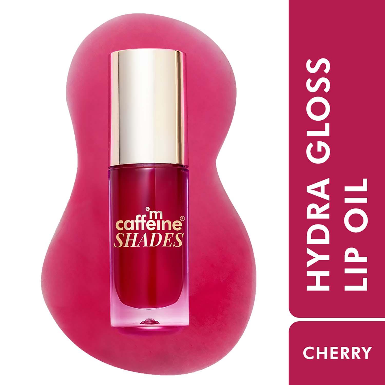 mCaffeine | mCaffeine Shades Hydra Gloss Tinted Lip Oil Hydrates Plumps Non-sticky - Cherry Glaze (5.5 ml)