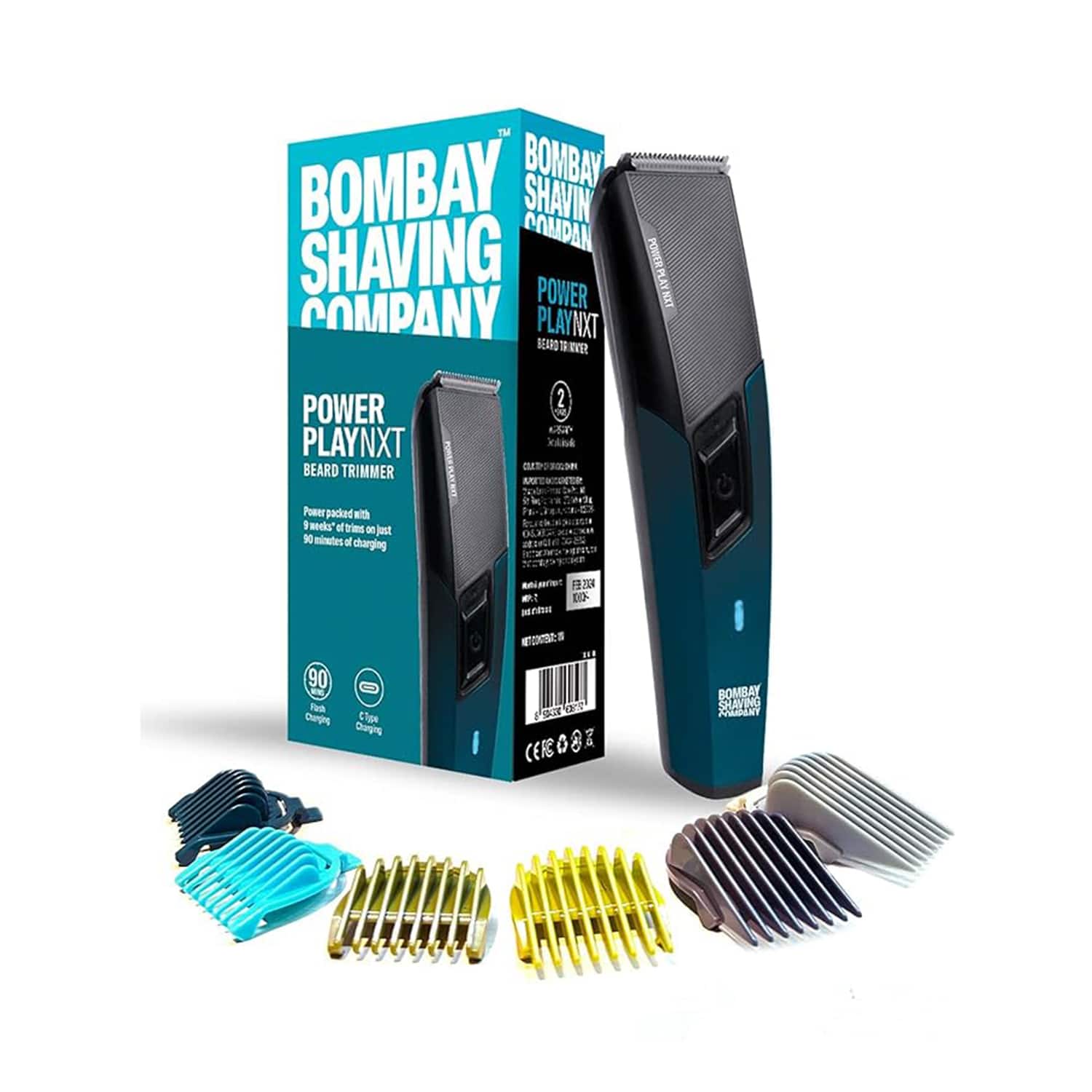 Bombay Shaving Company | Bombay Shaving Company Power Play Next Trimmer Self sharpening blades Trimmer for Men (130 g)
