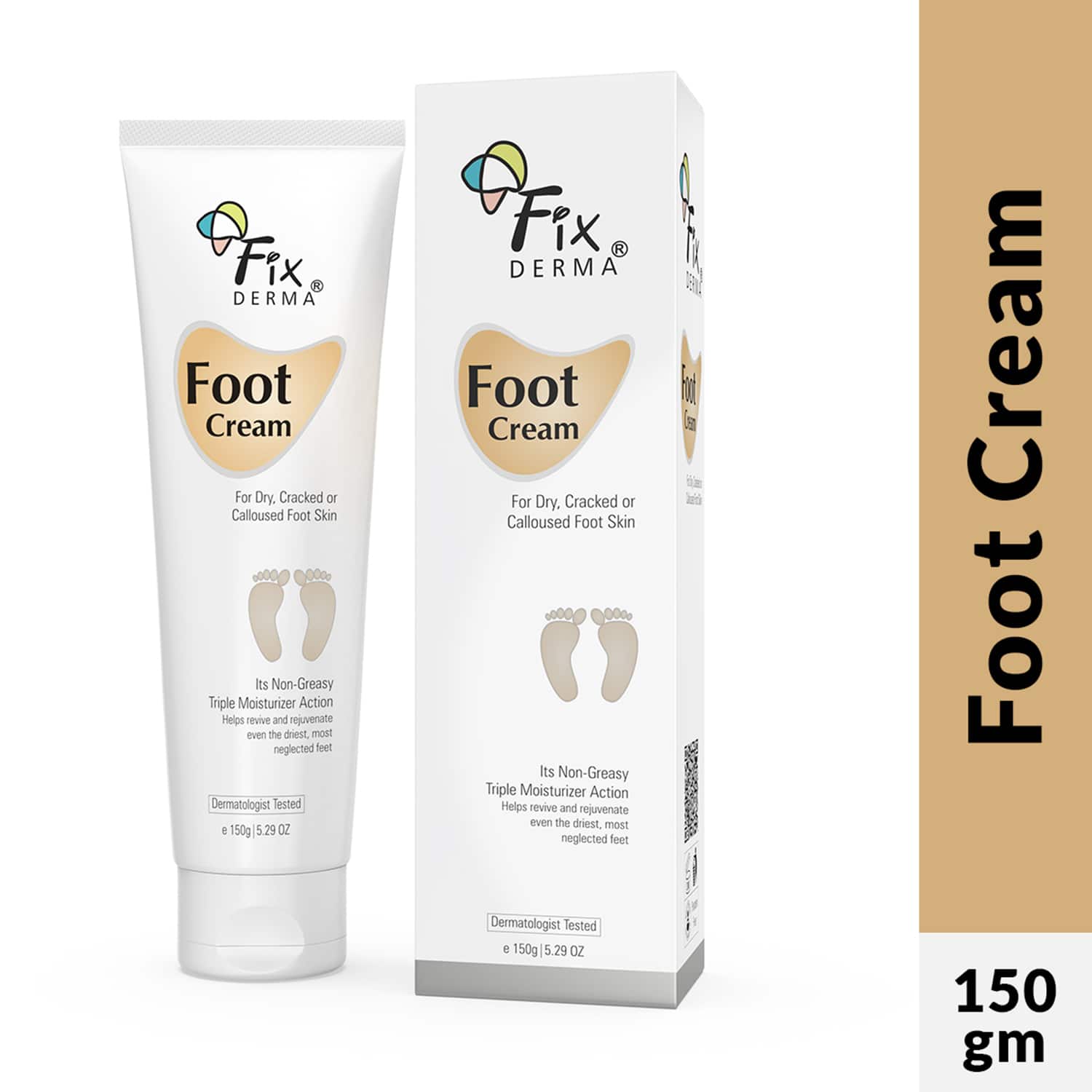 Fixderma | Fixderma Foot Cream for Dry & Cracked Feet Moisturizes Soothes & Repair Cracked Feet (150 ml)