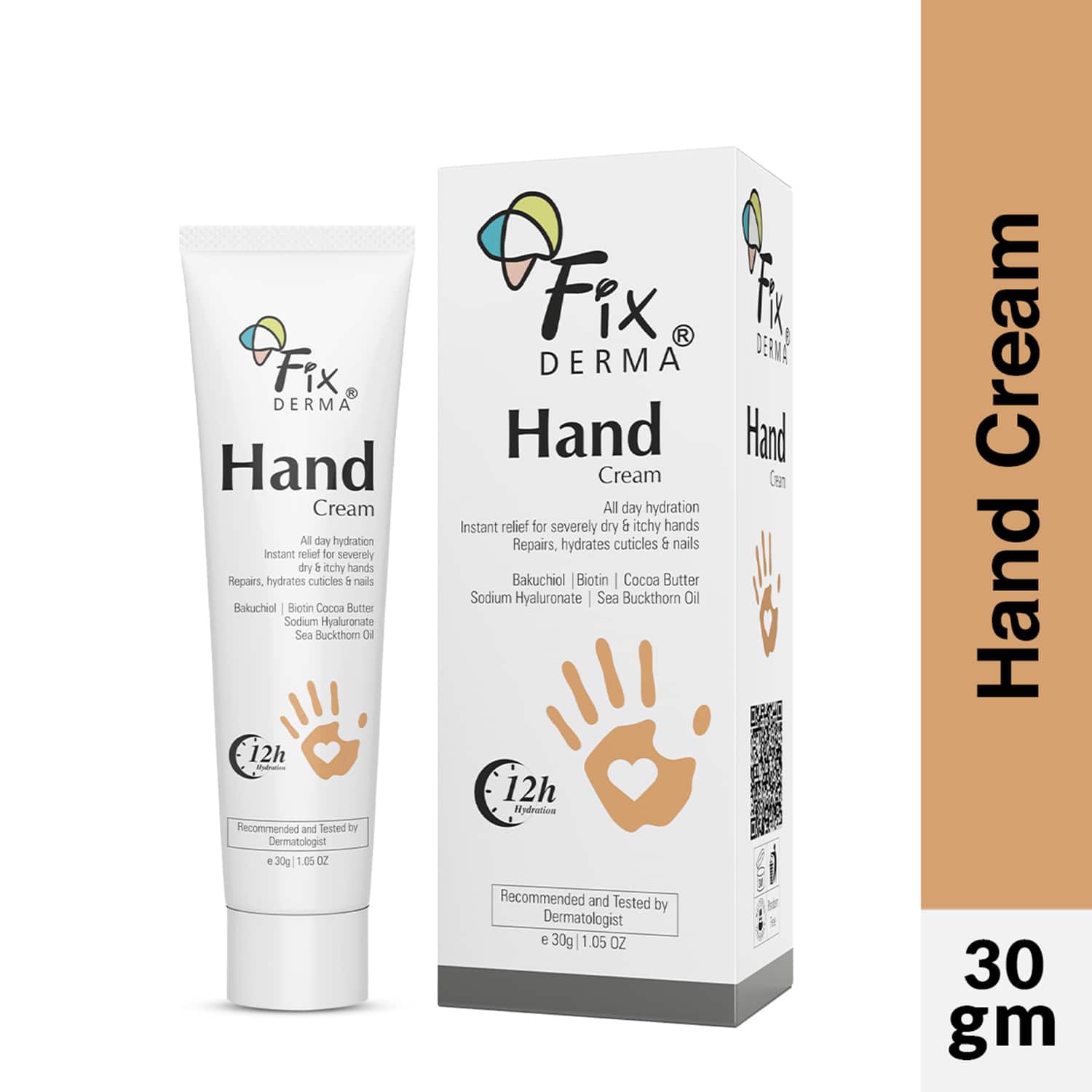 Fixderma | Fixderma Hand Cream for Women and Men, Hand Cream for Dry and Rough Hands All Skins Types (30g)