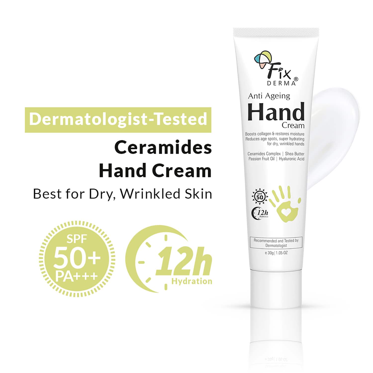 Fixderma | Fixderma Anti Ageing Hand Cream for Women & Men, Hand Moisturizer for Dry and Rough Hands (30g)
