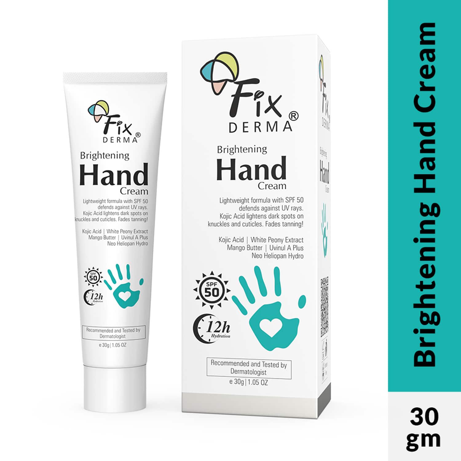 Fixderma | Fixderma Brightening Hand Cream for Dry And Rough Hands All Skins Types (30 g)