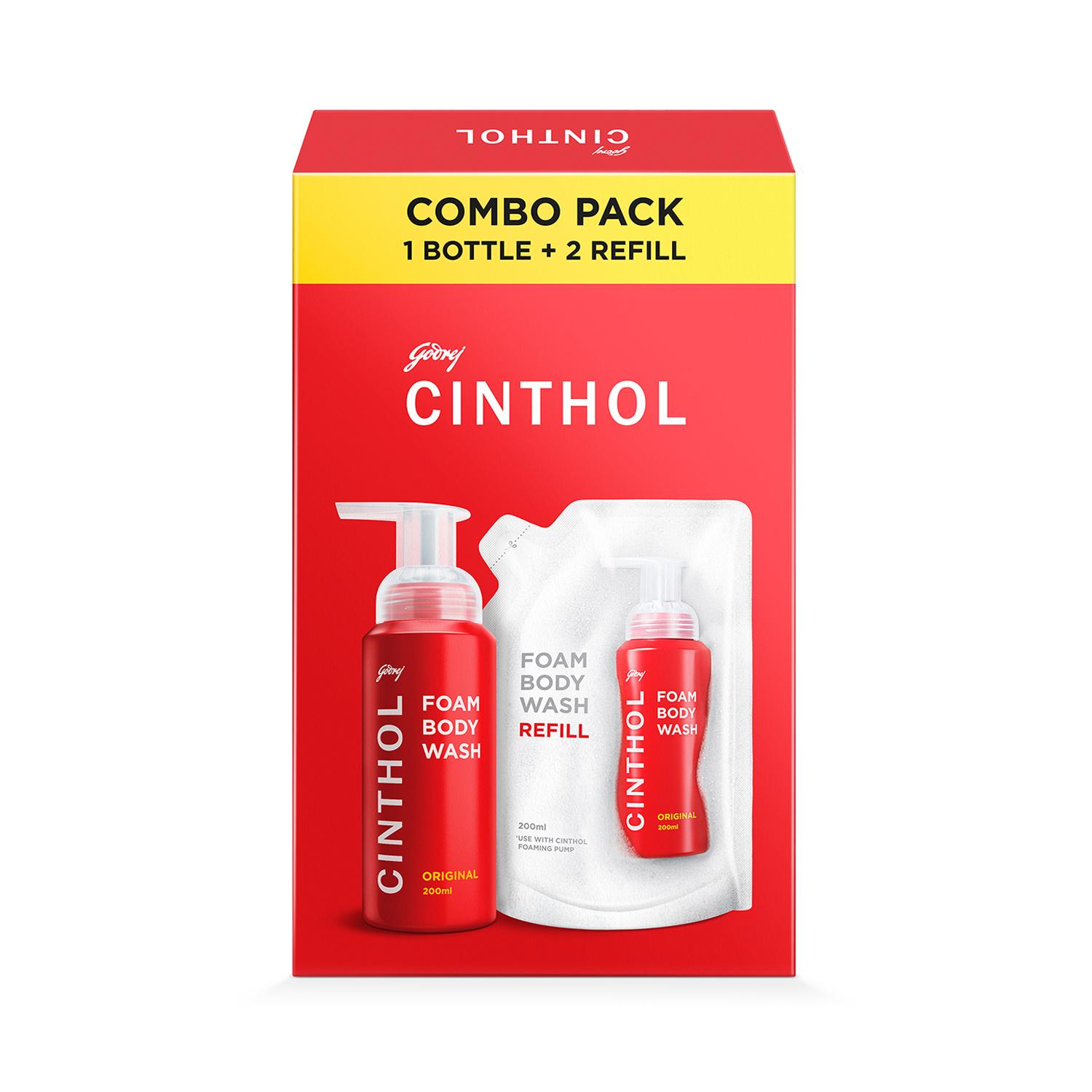 Cinthol | Cinthol Original Foam Body Wash Combi Pack (600 ml)