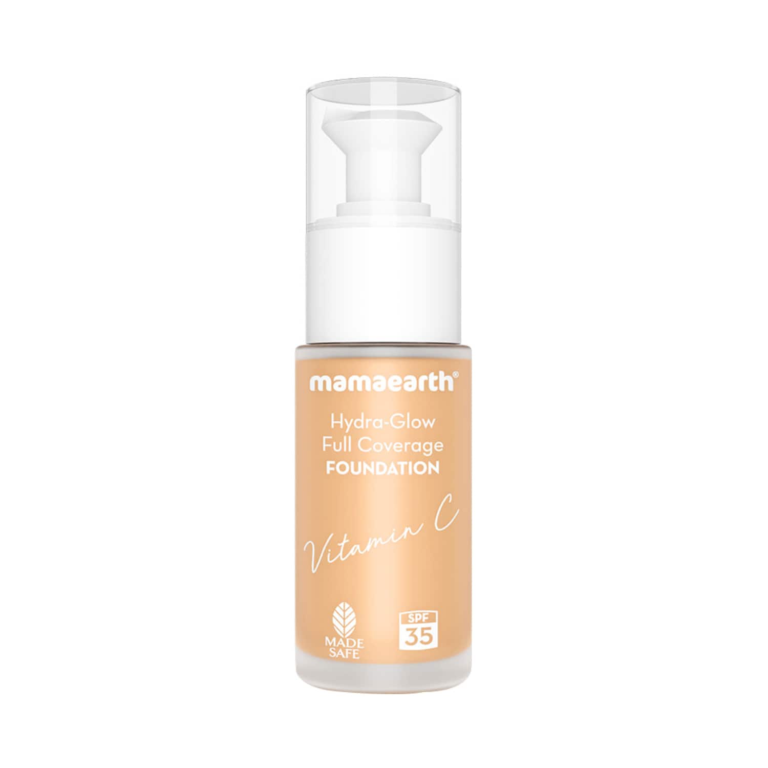 Mamaearth | Mamaearth Hydra-Glow Full Coverage Foundation With Vitamin C and Turmeric - 02 Creme Glow (30 ml)