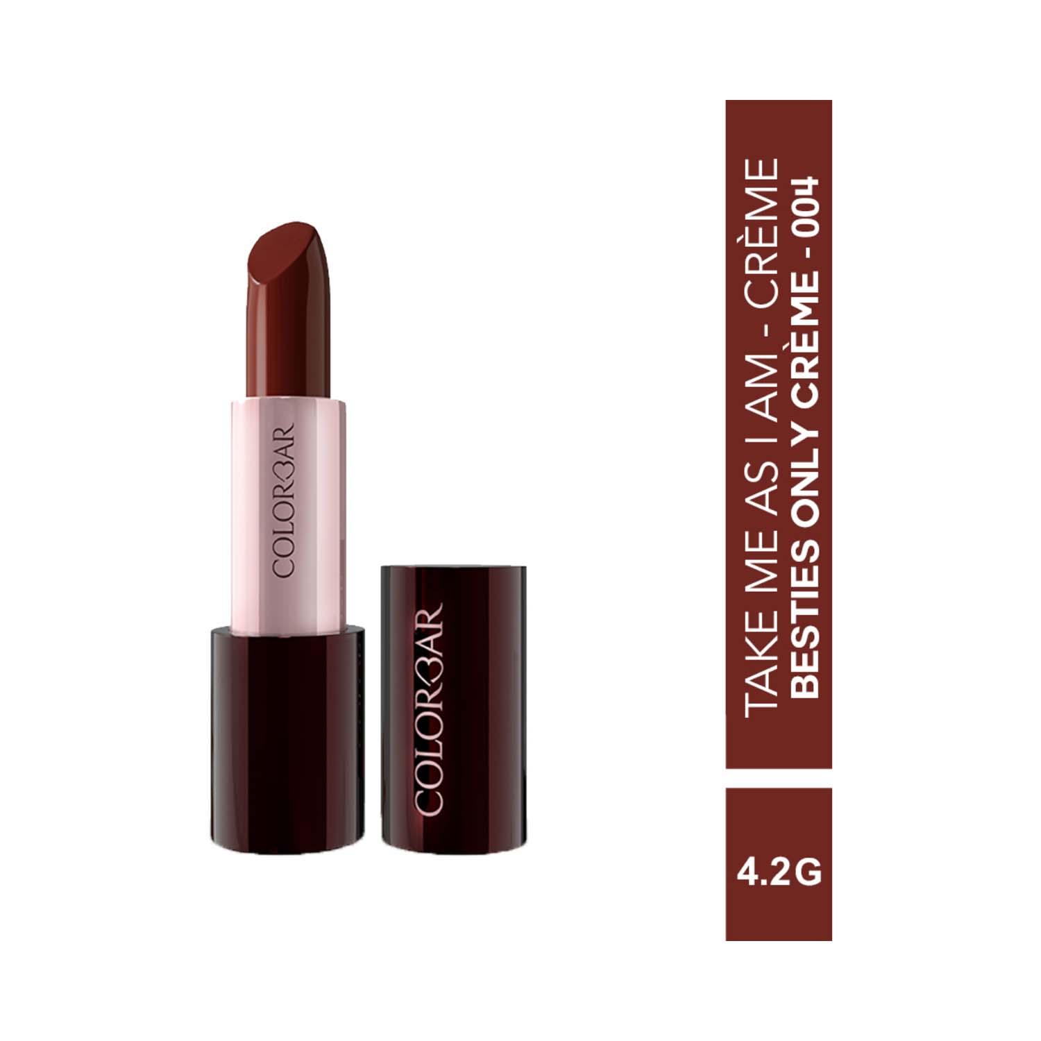 Colorbar | Colorbar Take Me As I Am Vegan Creme Lipstick - Besties Only Creme - [004] (4.2 g)