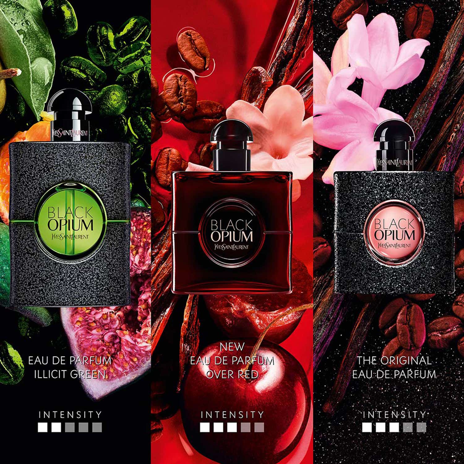 Buy Yves Saint Laurent Black Opium Eau De Parfum Over Red (50 ml