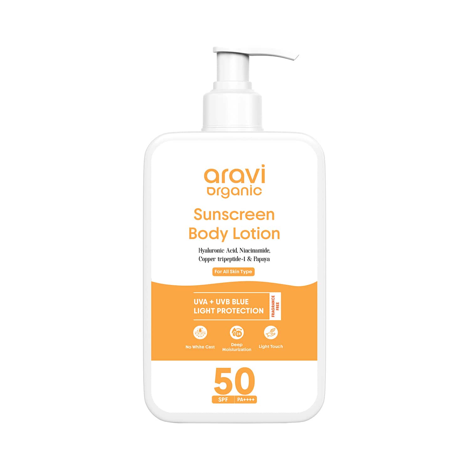 Aravi Organic | Aravi Organic SPF 50++++ Sunscreen Body Lotion For Naturally Nourish With UVA-B Protection (200 ml)