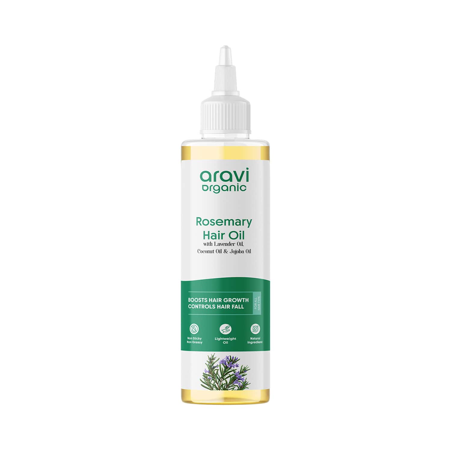Aravi Organic | Aravi Organic 100% Pure Rosemary Lavender Hair Growth Carrier Hair Oil (200 ml)