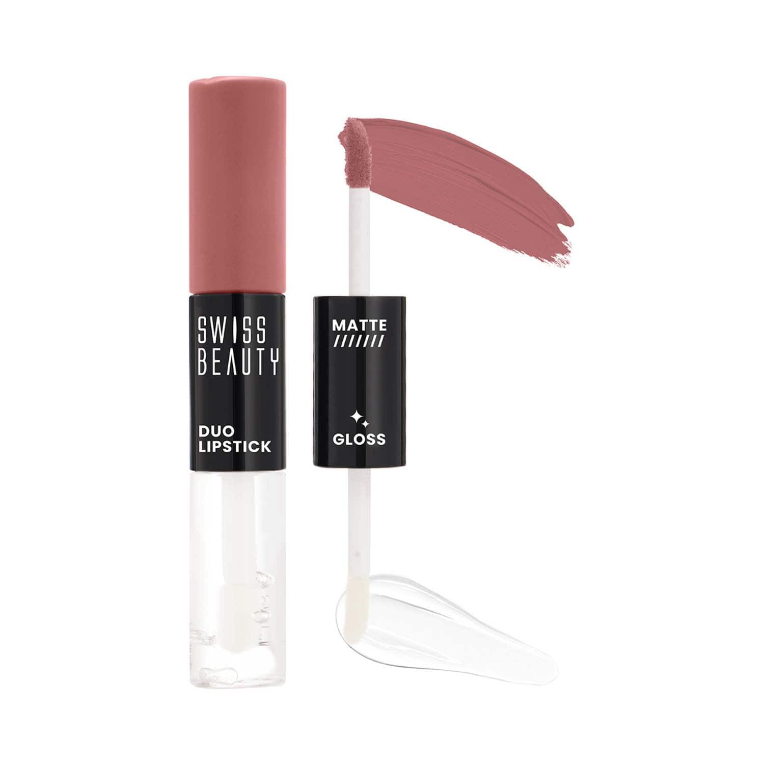 Swiss Beauty | Swiss Beauty Duo Lipstick - Barely Nude (10 ml)