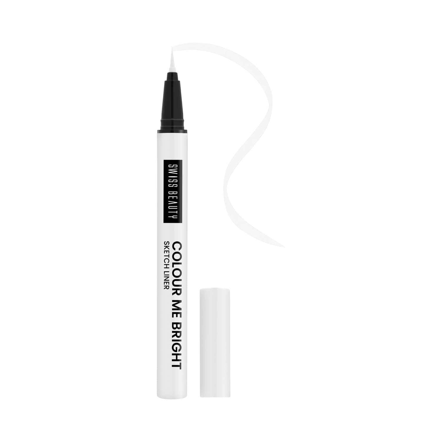 Swiss Beauty | Swiss Beauty Color Me Bright Sketch Eyeliner - Basic White (0.7 ml)