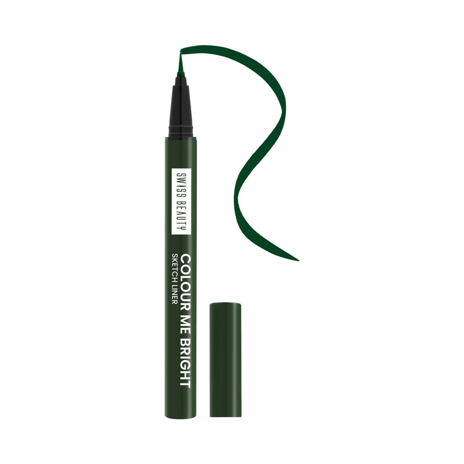 Swiss Beauty | Swiss Beauty Color Me Bright Sketch Eyeliner - Passion Green (0.7 ml)