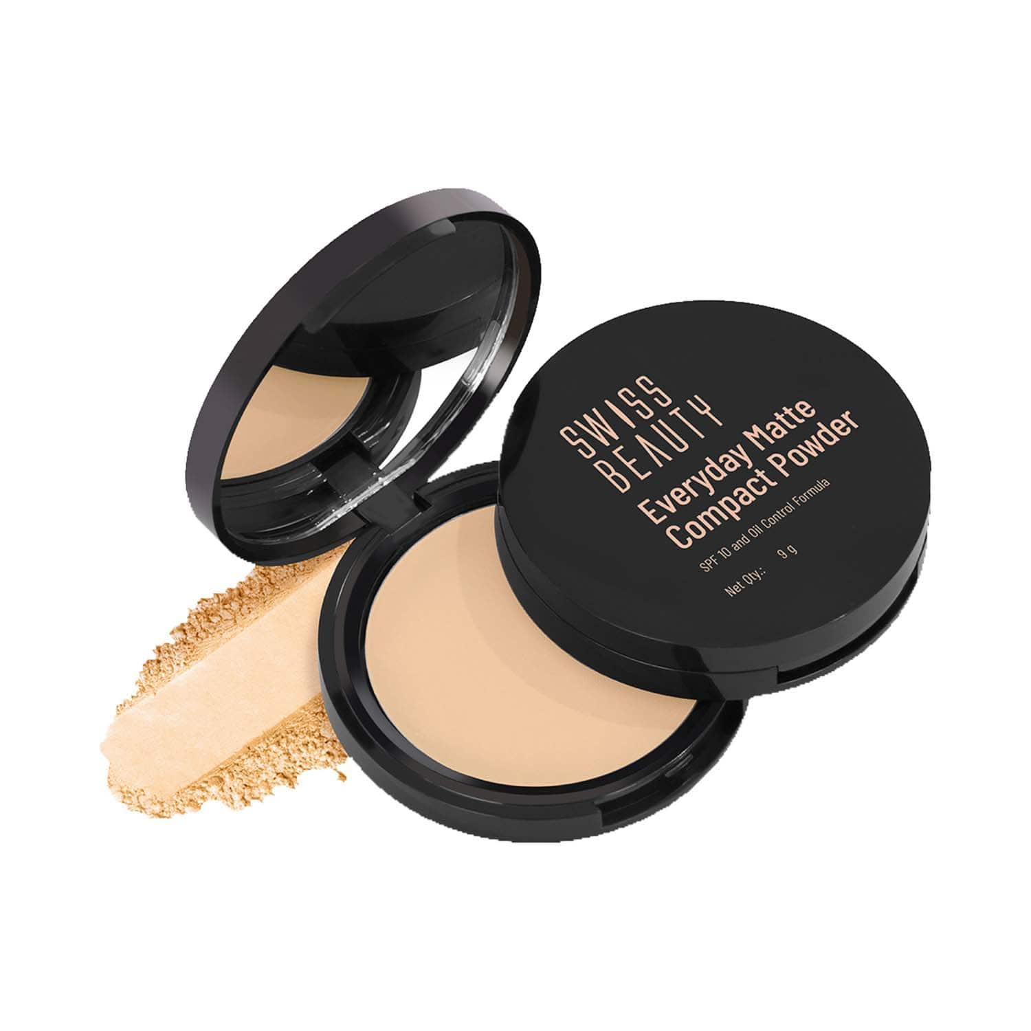 Swiss Beauty | Swiss Beauty Everyday Matte Compact with SPF 10 - Almond (9 g)