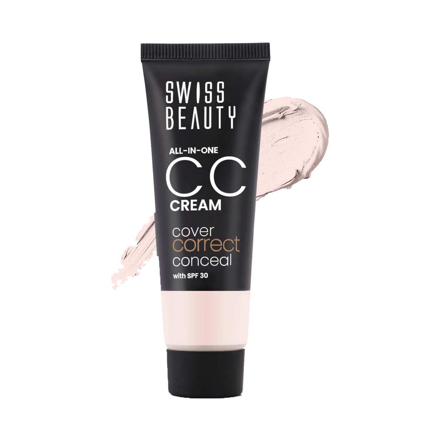 Swiss Beauty | Swiss Beauty All-In-One CC Cream - Light Ivory (25 g)