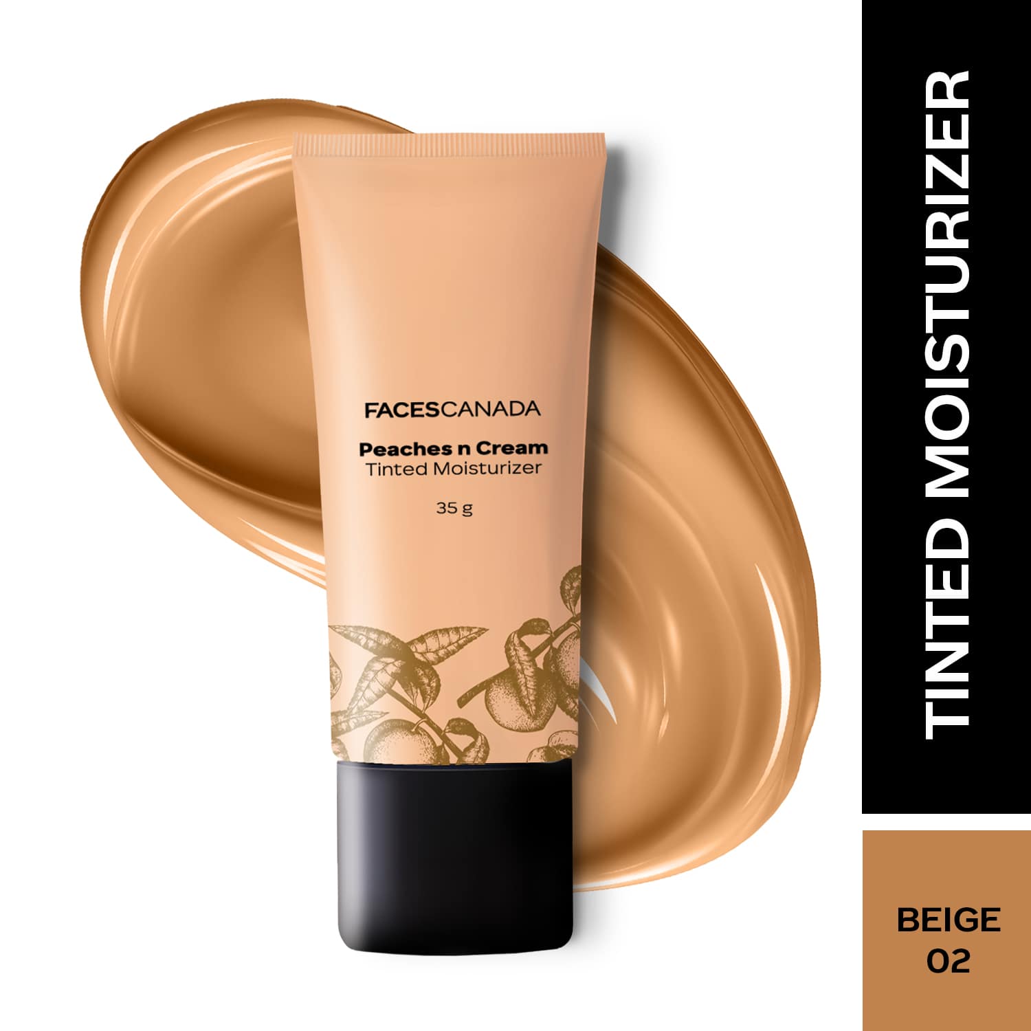 Faces Canada | Faces Canada Tinted Moisturizer Peaches N Cream Natural Glow BB Cream - Beige 02  (35 g)