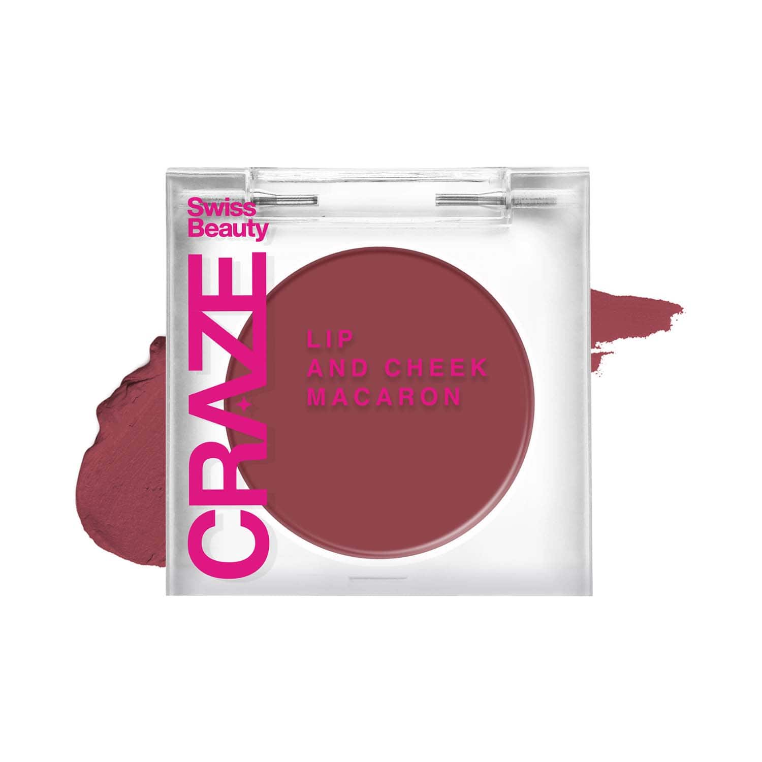 Swiss Beauty | Swiss Beauty Craze Lip and Cheek Macaron - Strawberry (5 g)