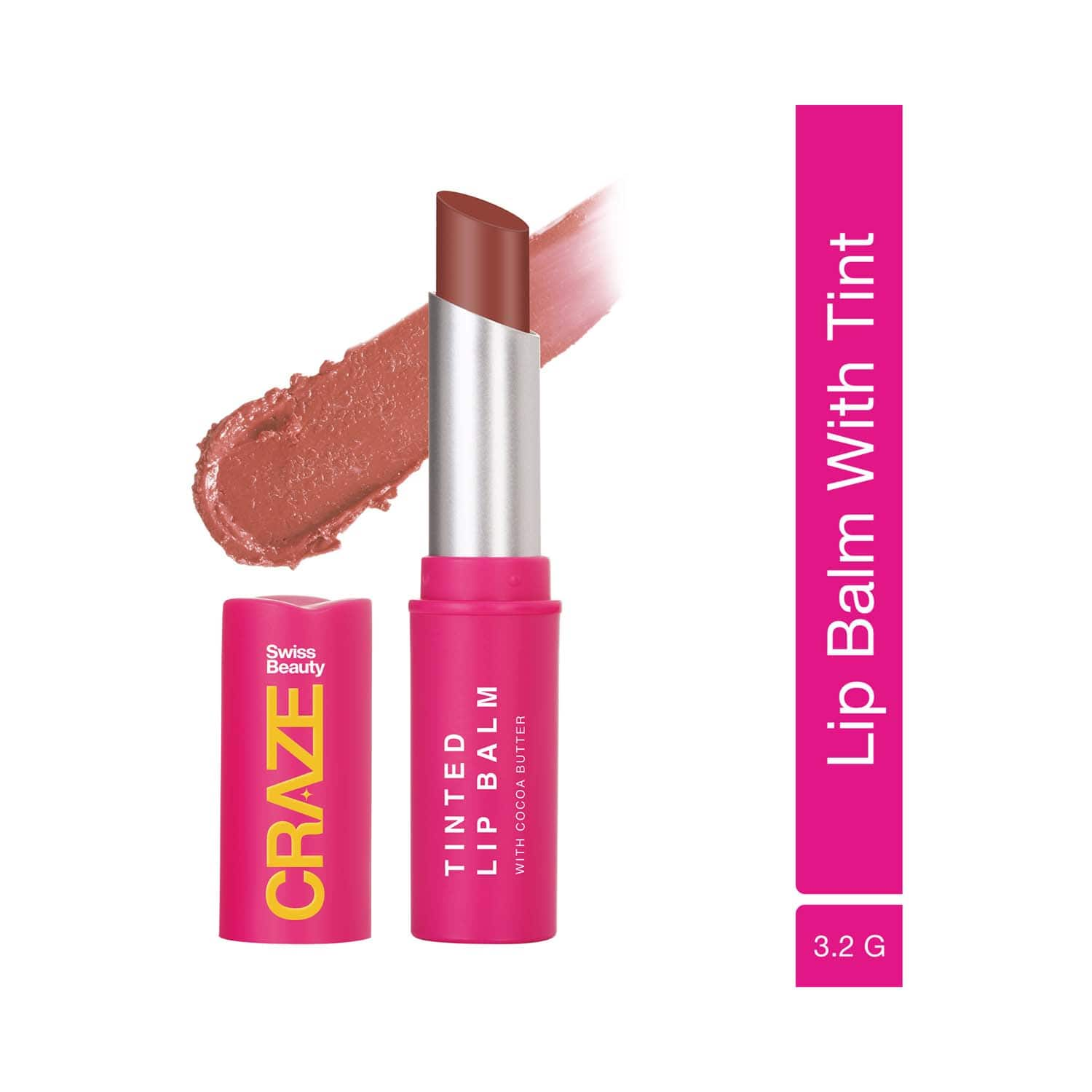 Swiss Beauty | Swiss Beauty Craze Tinted Lip Balm - Marshmallow (3.2 g)