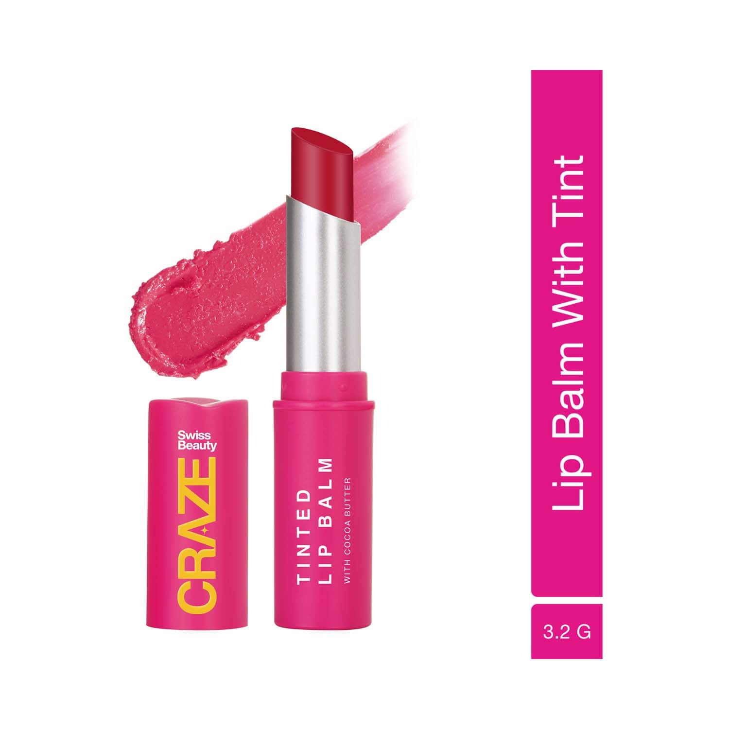 Swiss Beauty | Swiss Beauty Craze Tinted Lip Balm - Sugar Rose (3.2 g)