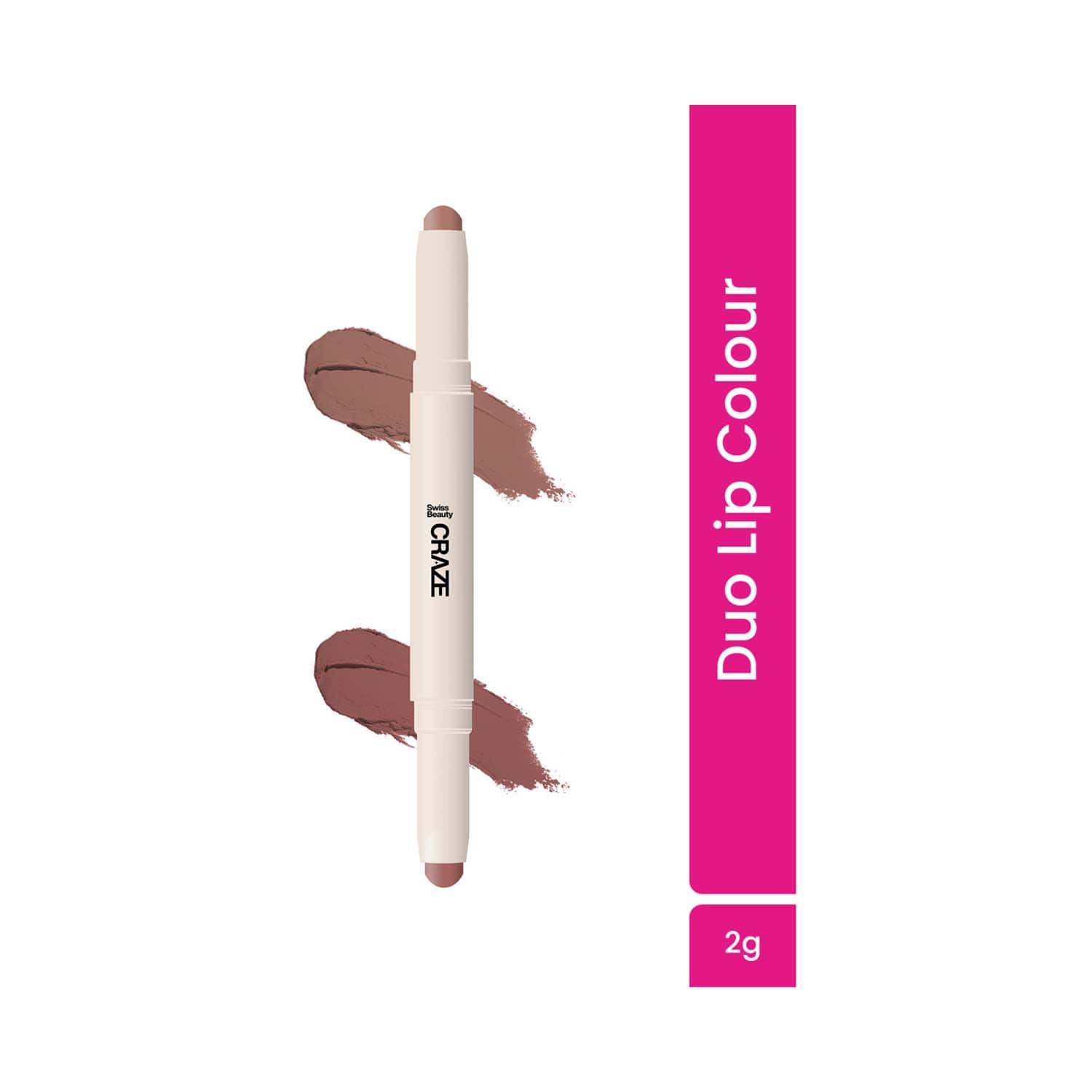 Swiss Beauty | Swiss Beauty Craze Duo Lip Color - Ultimate Nude (2 g)