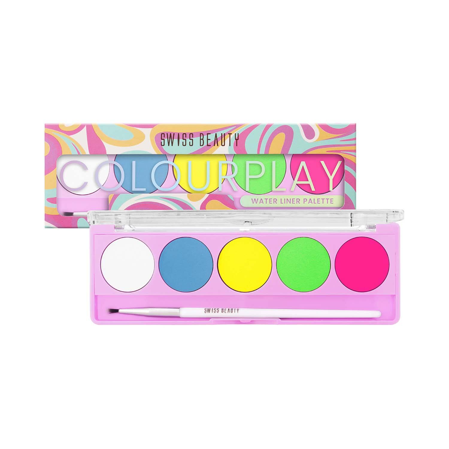 Swiss Beauty | Swiss Beauty ColorPlay Water Liner Palette - Neon Party (5 g)