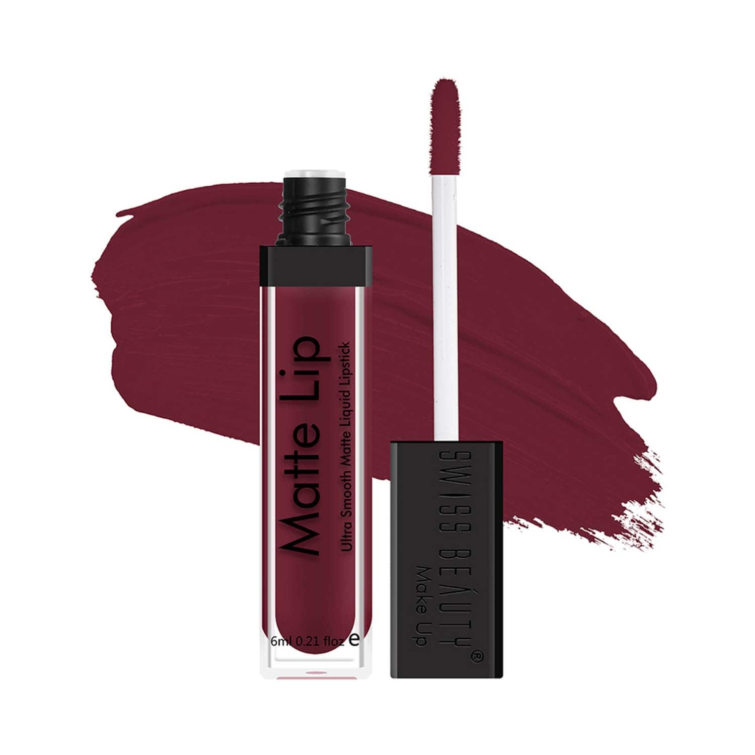 Swiss Beauty | Swiss Beauty Ultra Smooth Matte Liquid Lipstick - Rosewood (6 ml)