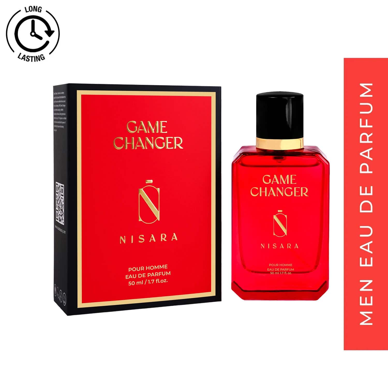 Nisara | Nisara Game Changer Long Lasting Ambery Woody Fruity EDP for Men (50 ml)