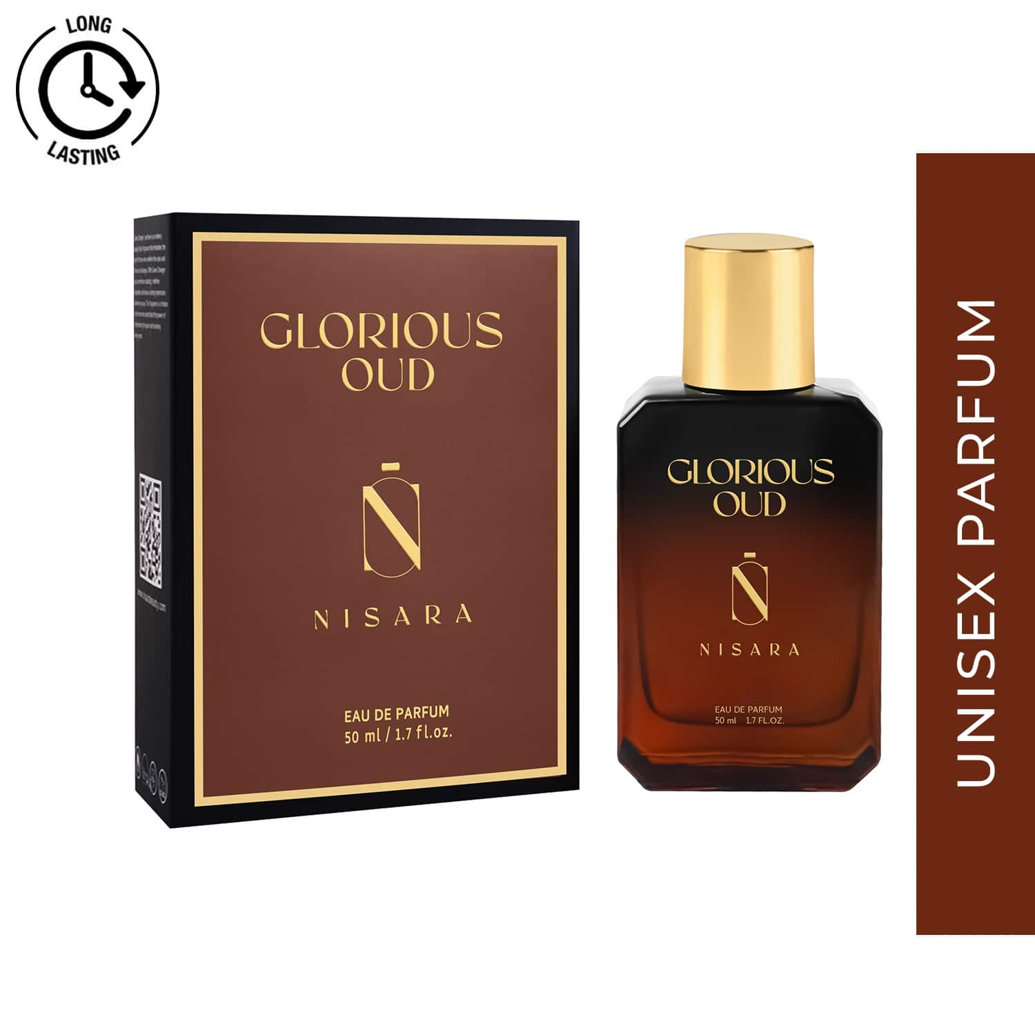 Nisara | Nisara Glorious Oud Long Lasting Woody Amber Unisex EDP (50 ml)