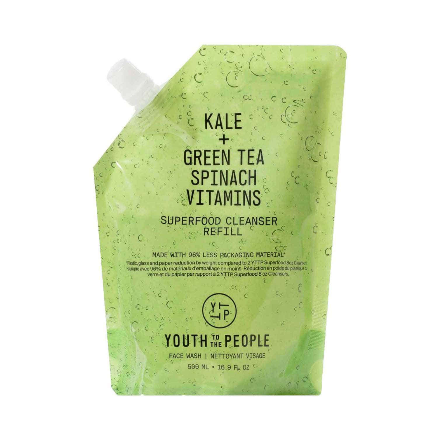 YOUTH TO THE PEOPLE | YOUTH TO THE PEOPLE Kale + Green Tea Spinach Vitamins Superfood Cleanser Refill (500 ml)