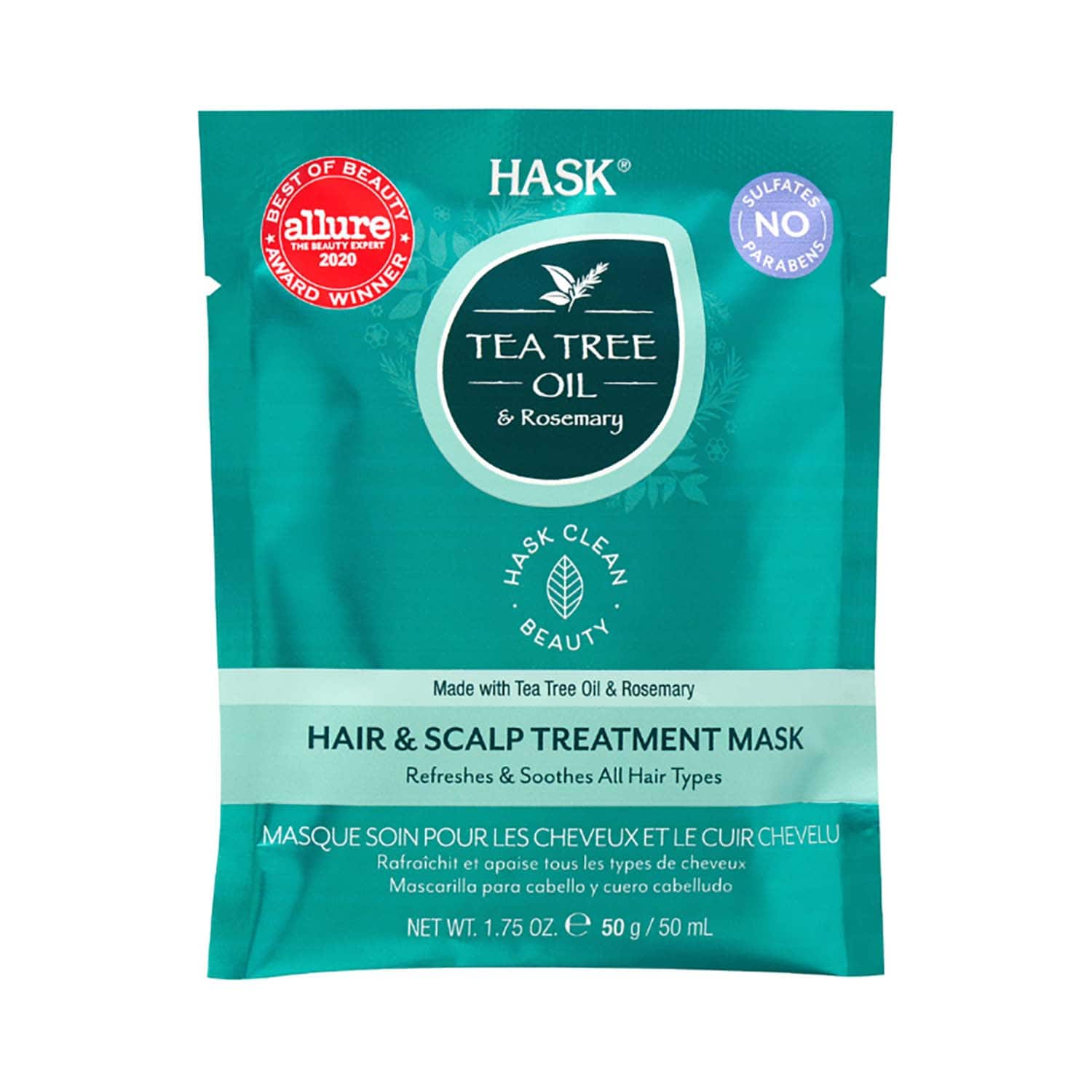 Hask | Hask Tea Tree Oil & Rosemary Hair & Scalp Treatment Mask (50 g)