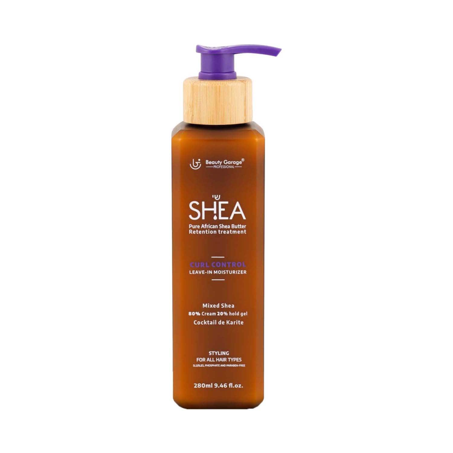 Beauty Garage | Beauty Garage Shea Curl Control Leave In Moisturizer 80% Cream 20% Hold Gel (280 ml)