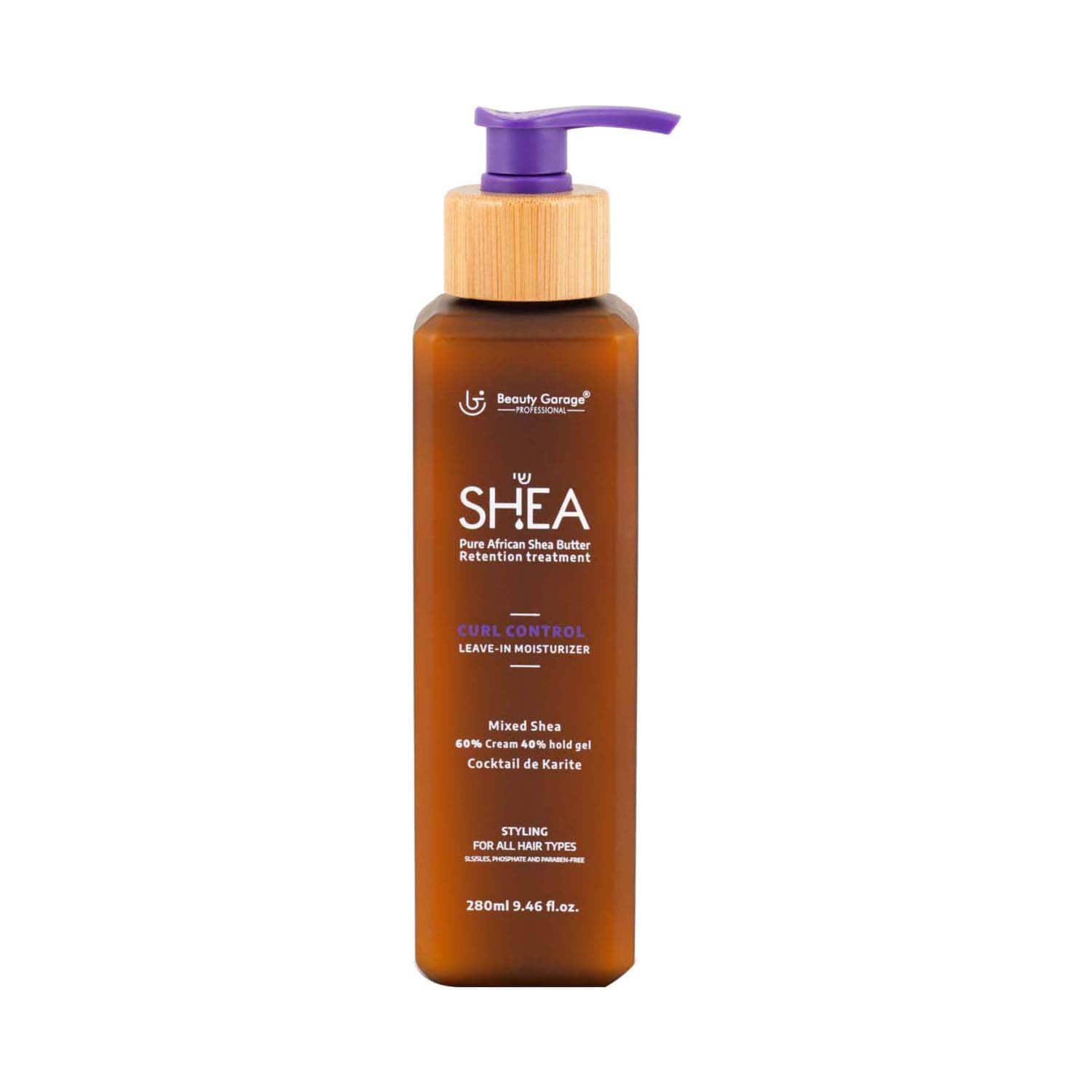 Beauty Garage | Beauty Garage Shea Curl Control Leave In Moisturizer 60% Cream 40% Hold Gel (280 ml)