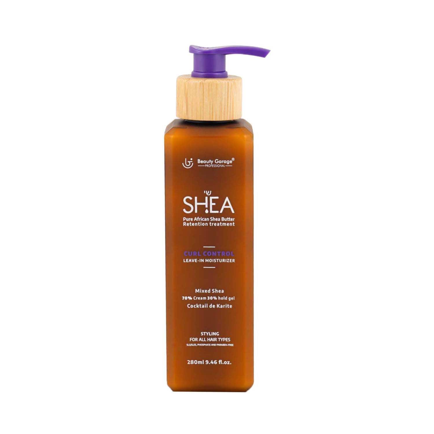 Beauty Garage | Beauty Garage Shea Curl Control Leave In Moisturizer 70% Cream 30% Hold Gel (280 ml)