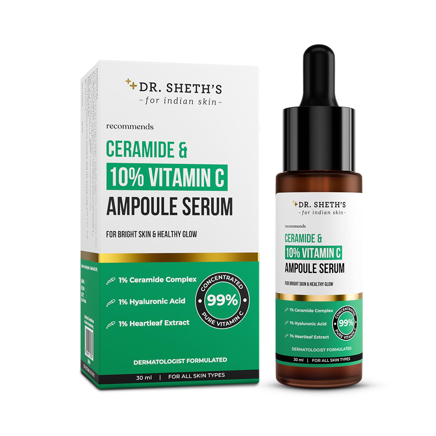 Dr. Sheth's | Dr. Sheth's Ceramide & 10% Vitamin C Ampoule Serum (30 ml)