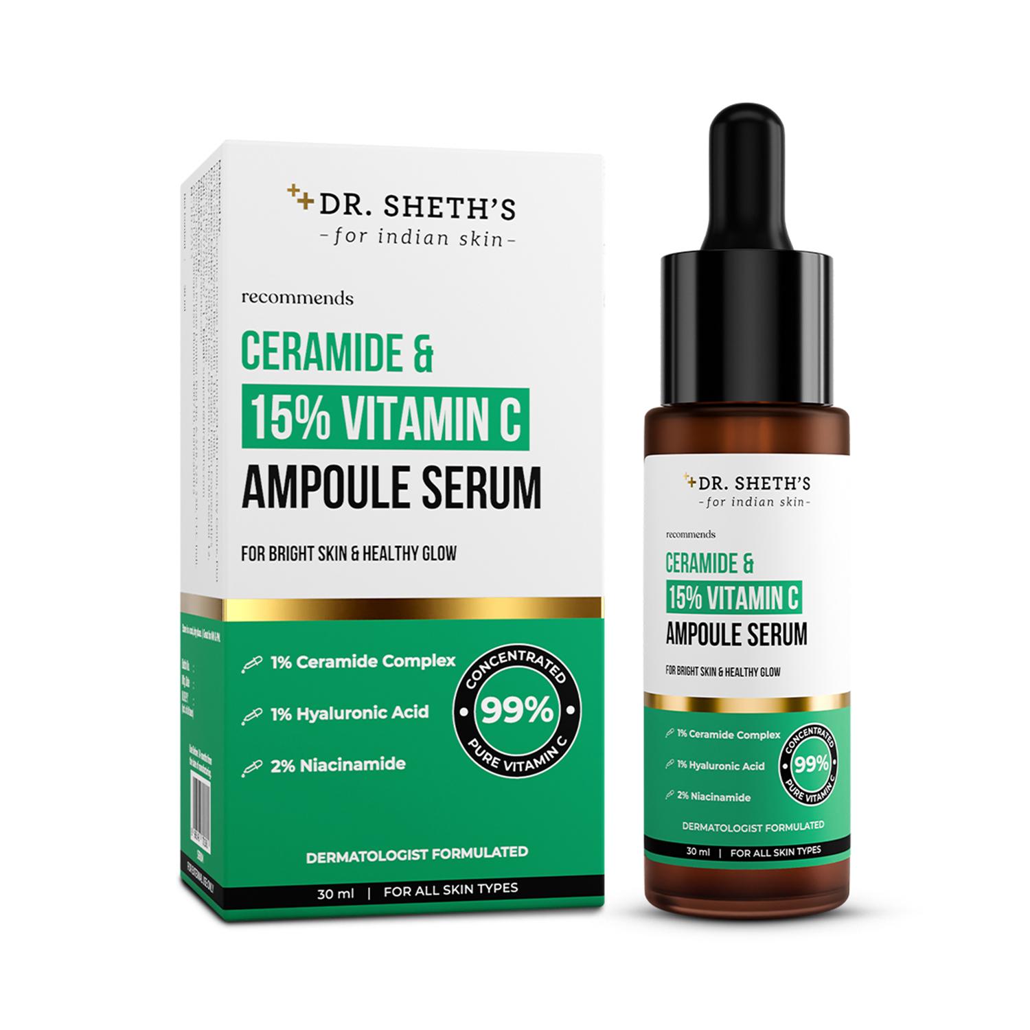 Dr. Sheth's | Dr. Sheth's Ceramide & 15% Vitamin C Ampoule Serum (30 ml)