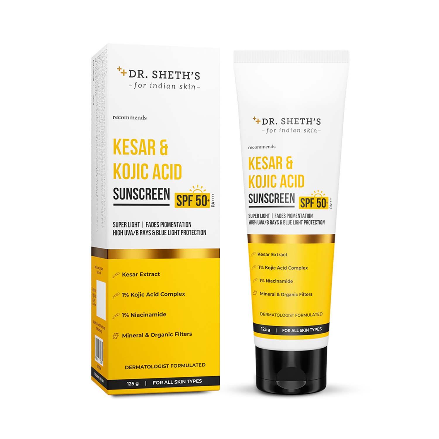 Dr. Sheth's | Dr. Sheth's Kesar & Kojic Acid Acid Sunscreen (125 g)