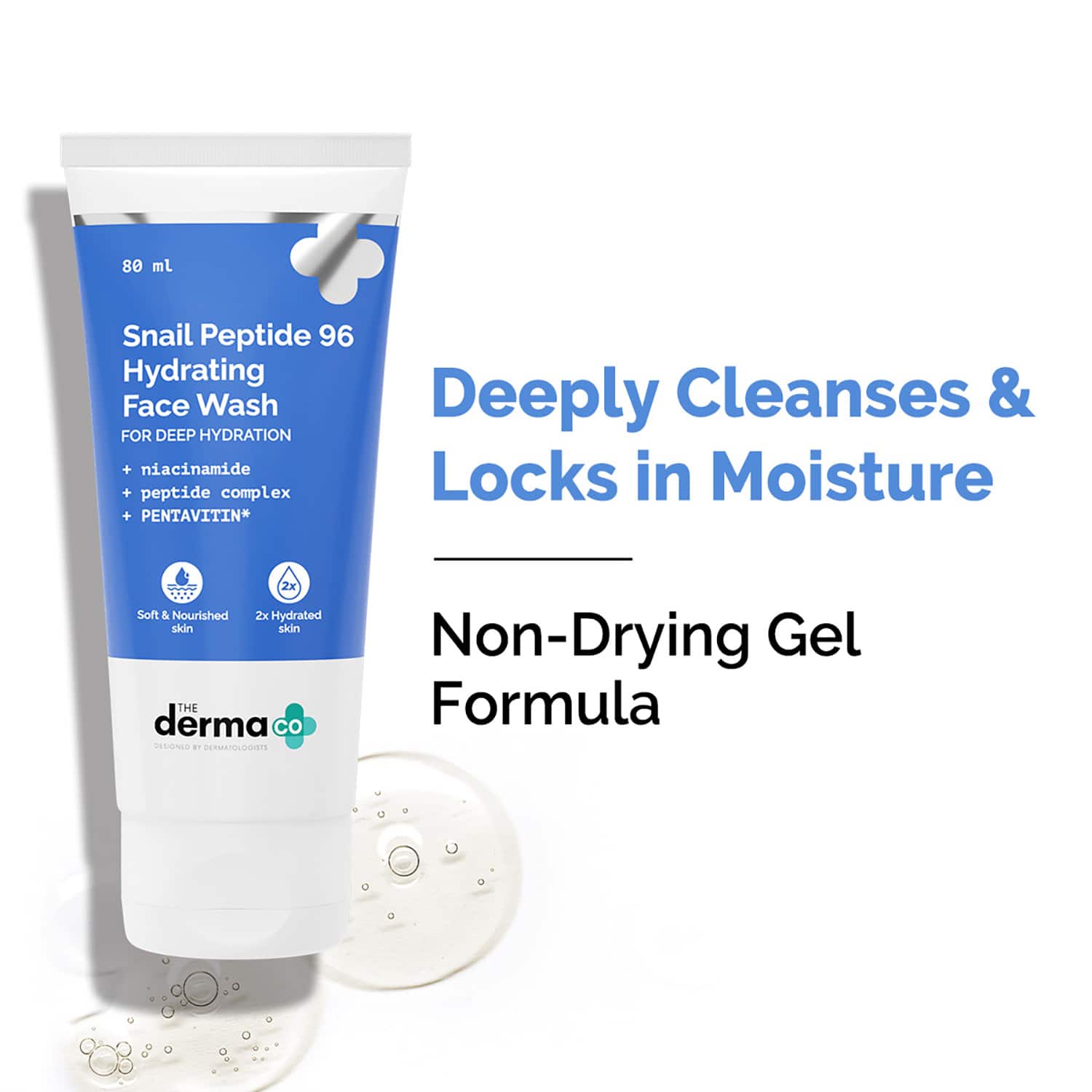 The Derma Co | The Derma Co Snail Peptide 96 Hydrating Face Wash (80 ml)