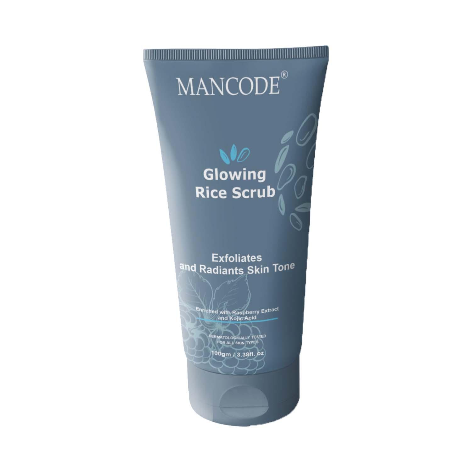 Mancode | Mancode Glowing Rice Face Scrub for Exfoliates and Radiants Skin Tone (100 g)