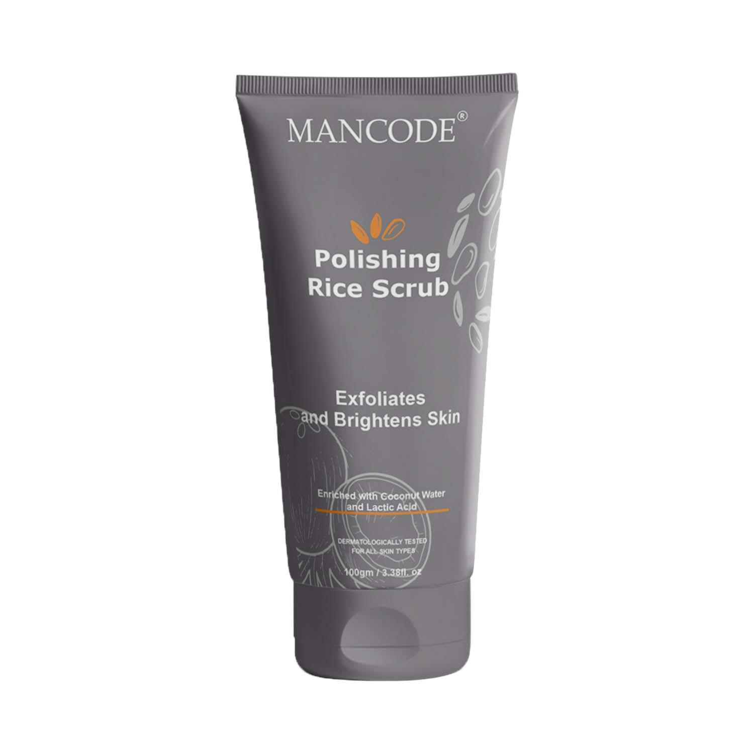 Mancode | Mancode Polishing Rice Face Scrub Exfoliates and Brightens Skin (100 g)