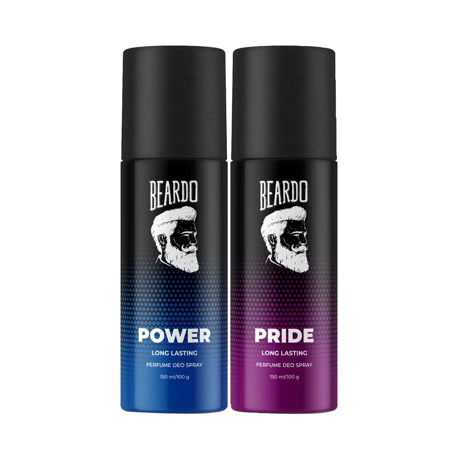 Beardo | Power & Pride Long Lasting Deo Body Spray Combo For Men (2 pcs)