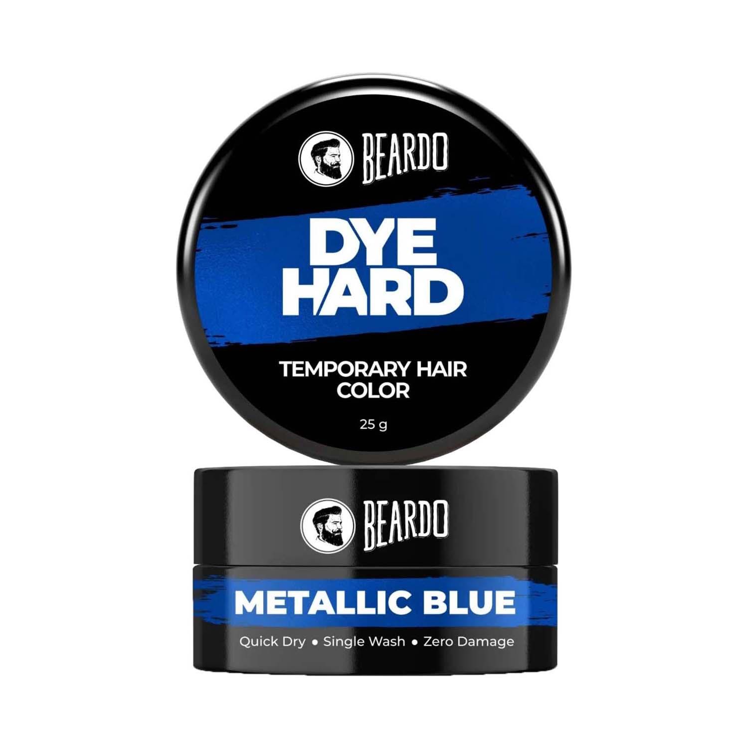 Beardo | Beardo Dye Hard Temporary Hair Color - Metalic Blue (25 g)