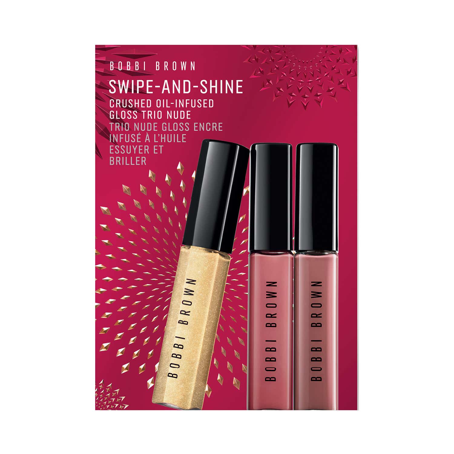 Bobbi Brown | Bobbi Brown Shimmer & Shine Crushed Oil-Infused Lip Gloss - City Lights, In the Buff, Force of Nature (3 pcs)